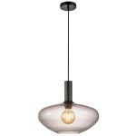 Nordlux Alton Pendelleuchte Glas Schwarz | Geeignet für E27