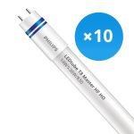 Mehrfachpackung 10x Philips LED Röhre T8 MASTER (HF) High Output 14W 2000lm - 830 Warmweiß | 120cm - Dimmbar - Ersatz für 36W