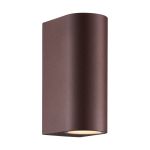 Nordlux Dion Applique Murale Aluminium Rouille Up & Down | Convient pour 2x GU10