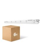 Lot 6x Ledvance Réglette LED Étanche Imperméable 46W 6400lm - 865 Lumière Du Jour | 150cm