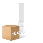 Lot 10x Noxion Lucent PL-S LED 4.3W - 840 Blanc Froid | 4-Pins - Équivalent 9W